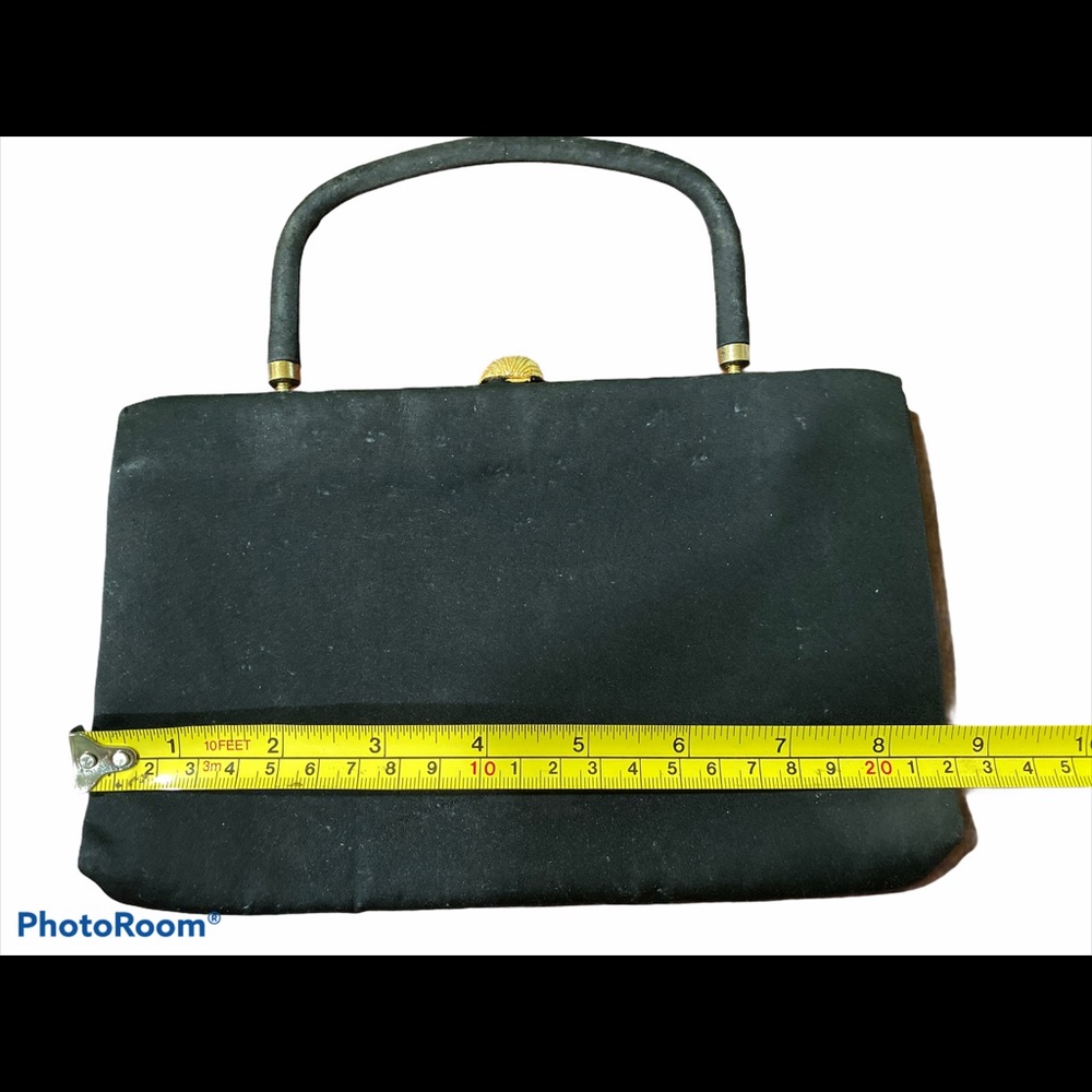 Mid Century After Five Vintage Black Evening Bag